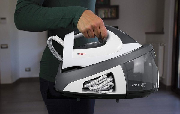Statie de Calcat Polti Vaporella Simply VS10.12, Talpa Ceramica, 2200 W, 1.5 l, 6.5 BAR, 125 gr/min, Alb/Gri [8]