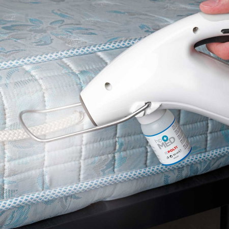 Aparat Contra Plosnitelor si pentru Indepartarea Insectelor si Gandacilor, Dezinfectare și Curatare cu Abur, Polti Sani System Business, Abur pana la 180°C, 2250 W, 4 Bar, Alb/Albastru [4]