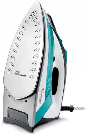 Fier de Călcat cu Abur Polti Vaporella Quick & Comfort QC120, Talpă Oțel Inoxidabil, 2200 W, Jet abur 180 gr, Rezervor 300 ml, Alb/Verde [1]