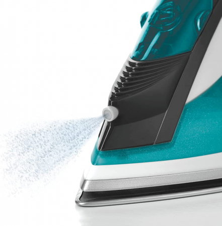 Fier de Călcat cu Abur Polti Vaporella Quick & Comfort QC120, Talpă Oțel Inoxidabil, 2200 W, Jet abur 180 gr, Rezervor 300 ml, Alb/Verde [2]