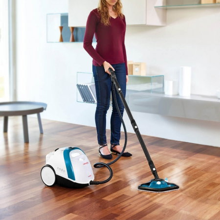 Aparat de Curatat cu Abur Vaporetto Smart 100_B, 1500 W, 2 l, 4 Bar, 110 gr/min, Alb/Albastru [7]
