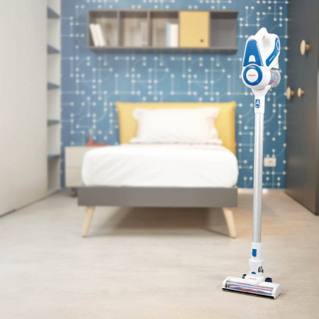 Aspirator Vertical fara Fir Polti Forzaspira Slim SR90, 2 in 1, Cyclonic, Autonomie lucru 40 min, 0.5 l, Perie Motorizata, Gri/Albastru [3]