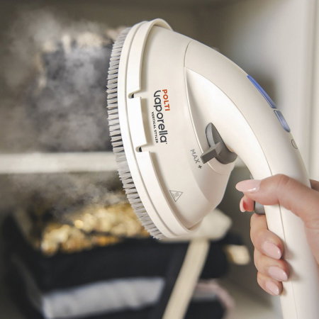 Aparat de Calcat Vertical cu Abur Polti Vaporella Vertical Styler GSF80R, 1,2 l, 5 Bar, 30 sec, talpă dublă ceramică [2]