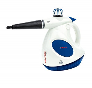 Aparat de Curatat cu Abur Polti Vaporettino First, 1000 W, Emisie Abur 40 g/min, Presiune Abur 3 BAR, Alb/Albastru [1]