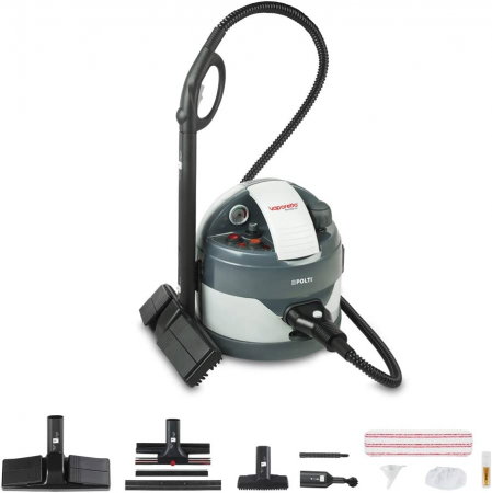 Aparate de curatat cu abur - Aparat de Curatat cu Abur Polti Vaporetto Eco Pro 3.0, 2000 W, Emisie Abur 110 g/min, Presiune Abur 4.5 BAR, Gri