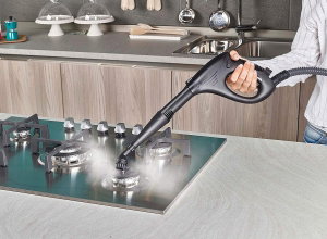 Aparat de Curatat cu Abur Polti Vaporetto Smart 30 R, Emisie Abur 85 g/min, Presiune Abur 3 BAR, 1800 W, Alb/Rosu [9]