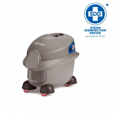 Aspiratoare profesionale - Aspirator Profesional cu Abur Polti Vaporetto MV 10.20, Funcție Injecție/Extracție, Spălare cu Apă, 2500 W, 1,5 L, 155°C. Gri