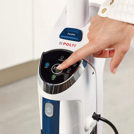 Aspirator Vertical cu Abur, Multifunctional, Polti Vaporetto 3 Clean Blue, 1800 W, 0.5 l, Cyclonic, Alb/Albastru [5]