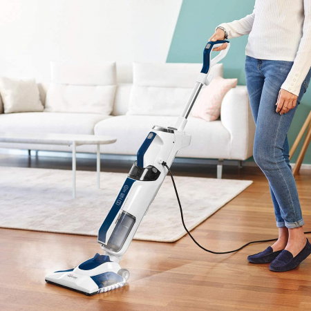 Aspirator Vertical cu Abur, Multifunctional, Polti Vaporetto 3 Clean Blue, 1800 W, 0.5 l, Cyclonic, Alb/Albastru [8]