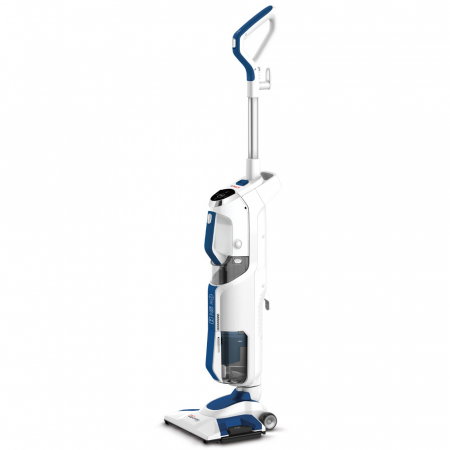 Aspiratoare verticale - Aspirator Vertical cu Abur, Multifunctional, Polti Vaporetto 3 Clean Blue, 1800 W, 0.5 l, Cyclonic, Alb/Albastru