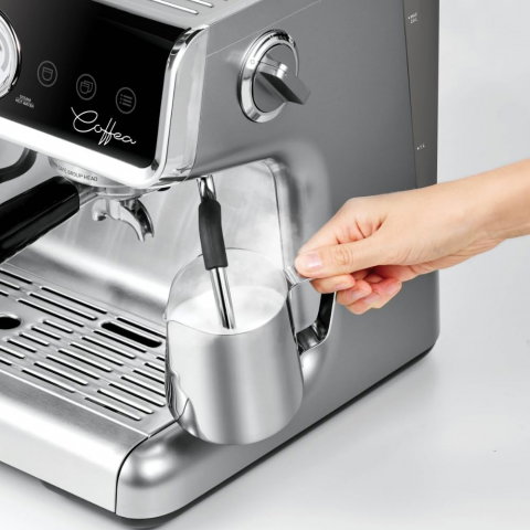 Espressor profesional manual cu rasnita de cafea, Polti Coffea G50S, 2,8l, 1550W,15 bar, pentru espresso si cappuccino [4]