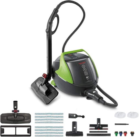 KIT Profesional Polti pentru Eliminarea Ploșnițelor, Autonomie Nelimitată de Funcționare, 1900 W, Emisie Abur până la 140 gr/min, 15 Accesorii, 5,5 BAR, Funcție Turbo, Abur până la 180°C, Alb/Albastru [2]