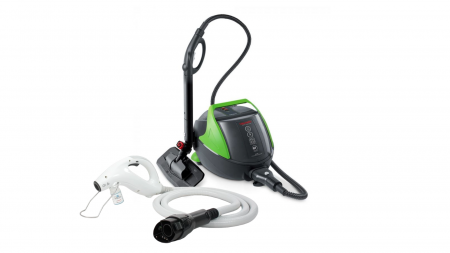 KIT Profesional Polti pentru Eliminarea Ploșnițelor, Autonomie Nelimitată de Funcționare, 1900 W, Emisie Abur până la 140 gr/min, 15 Accesorii, 5,5 BAR, Funcție Turbo, Abur până la 180°C, Alb/Albastru [1]