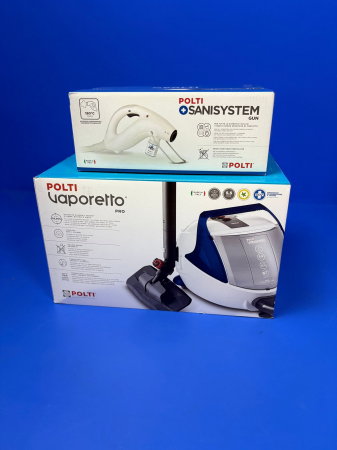 KIT Profesional Polti pentru Eliminarea Ploșnițelor, Autonomie Nelimitată de Funcționare, 1900 W, Emisie Abur până la 140 gr/min, 15 Accesorii, 5,5 BAR, Funcție Turbo, Abur până la 180°C, Alb/Albastru [4]
