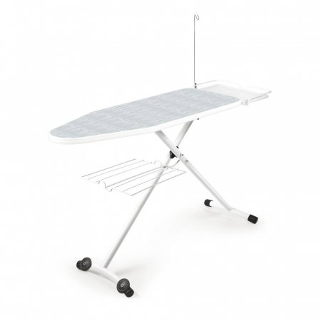 Masa de Calcat Polti Vaporella, Reglabila pe Inaltime, Suport Rufe, Cadru Intarit, Roti Transport, 43,5 x 10 x 167 cm