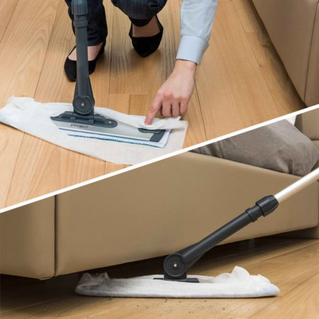 (Premium Edition) Mop cu Abur fara Fir Polti Moppy pentru Toate Tipurile de Suprafete Lavabile Orizontale si Verticale, Negru [3]