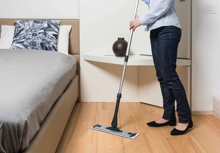 (Premium Edition) Mop cu Abur fara Fir Polti Moppy pentru Toate Tipurile de Suprafete Lavabile Orizontale si Verticale, Negru [8]