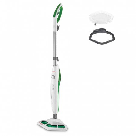 Mop cu abur - Mop cu Abur Polti Vaporetto SV 400 Hygiene,1500 W, 2.4 Kg, Alb/Verde