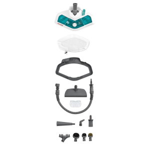 Mop cu Abur Polti Vaporetto SV 450 Double, 15 in 1, 1500 W, 2.4 Kg, Alb/Verde [5]