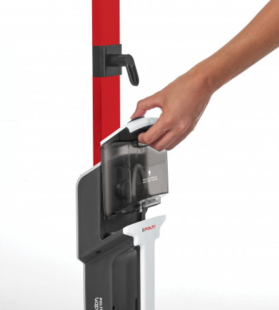 Mop cu Abur Polti Vaporetto SV650_Style 2 în 1, 1500 W, Abur Reglabil, Mâner Plută, 19 Accesorii, Autonomie Nelimitată, Alb/Roșu [3]