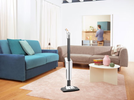Mop cu Abur Polti Vaporetto SV660_Style 2 în 1, 1500 W, Abur Reglabil, Mâner Plută, 19 Accesorii, Autonomie Nelimitată, Alb/Gri [7]