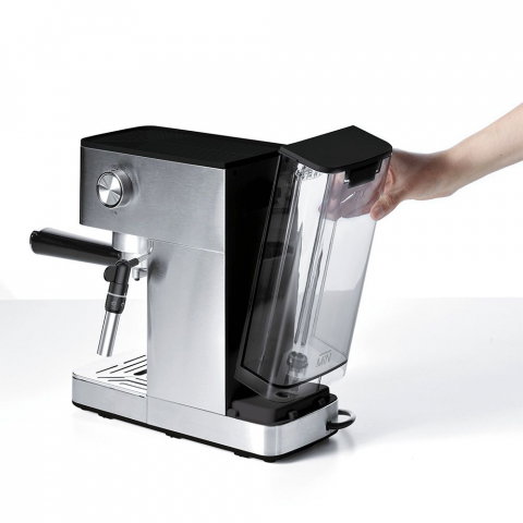 Polti Coffea P10S espressor de cafea pentru espresso și cappuccino, compatibilă cu cafea măcinată și capsule E.S.E. de 44 mm, Steamymilk pentru spumarea laptelui, rezervor detașabil de 1,3 l, 1450 W, [2]