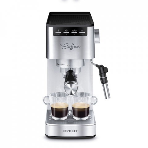 Polti Coffea P10S espressor de cafea pentru espresso și cappuccino, compatibilă cu cafea măcinată și capsule E.S.E. de 44 mm, Steamymilk pentru spumarea laptelui, rezervor detașabil de 1,3 l, 1450 W, [3]