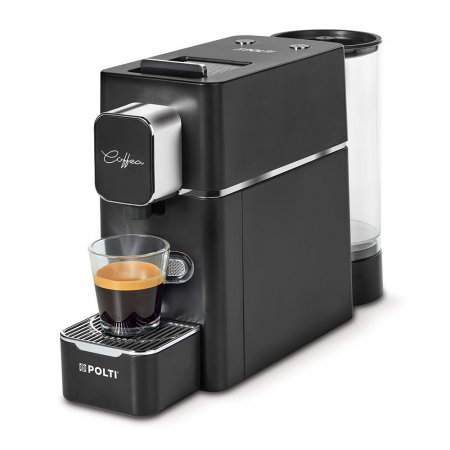 Cafea și espressoare - Polti Coffea S15B espressor de cafea pentru espresso și cafea lungă, compatibil cu capsule E.S.E. de 44 mm, rezervor detașabil de 0,85 l, pompa 19 BAR - Copie