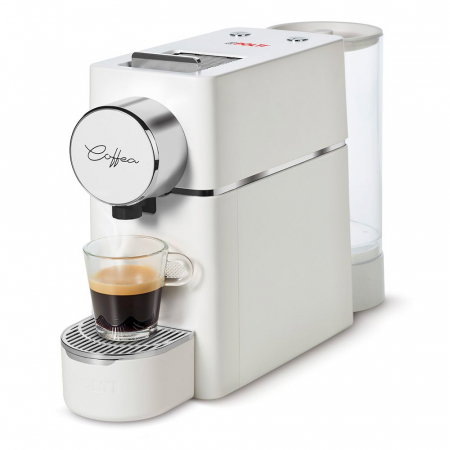 Polti Coffea S18W espressor de cafea pentru espresso și cafea lungă, compatibil cu capsule E.S.E. de 44 mm, rezervor detașabil de 0,85 l, pompa 19 BAR