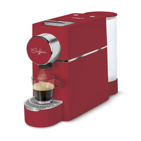 Espresoare cu capsule - Polti Coffea S18R espressor de cafea pentru espresso și cafea lungă, compatibil cu capsule E.S.E. de 44 mm, rezervor detașabil de 0,85 l, pompa 19 BAR