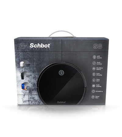 SCHBOT S8 – Aspirator robot 3-în-1, autonomie 120–160 min, rezervor praf 600 ml [4]