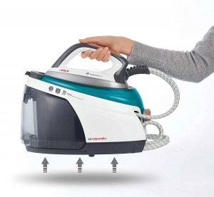 Statie de Calcat Polti La Vaporella XT110C, Talpa Aluminiu, 2350 W, 1.5 l, Boiler 7.5 Bar, Pompa 15 Bar, Functie Steam Pulse 500 gr, Alb/Verde [4]