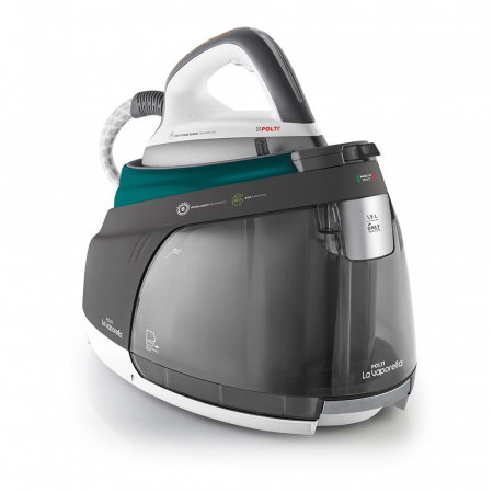Statii de calcat cu boiler - Statie de Calcat Polti La Vaporella XT120C, Talpa Aluminiu, 2350 W, 1.5 l, Boiler 8.5 Bar, Pompa 15 Bar, Functie Steam Pulse 600 gr, Alb/Verde