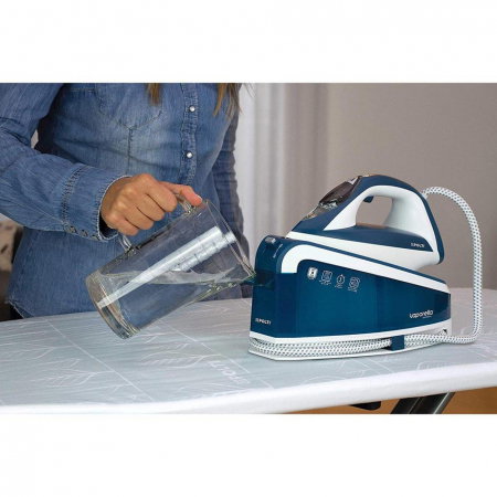 Statie de Calcat Polti Vaporella Express VE 30.30, Talpa Ceramica, 2200 W, 1.6 l, 8 BAR, 240 gr/min, Alb/Albastru [3]