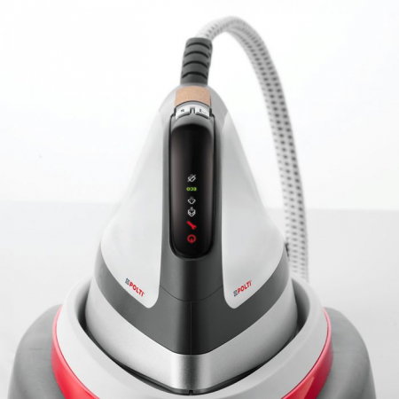 Stație de Călcat Polti Vaporella Instant VI50.50, 2400 W, 2 l, Presiune Pompă 8 BAR, Jet Abur 600 gr/min, Funcție ECO, Gri/Roșu [3]