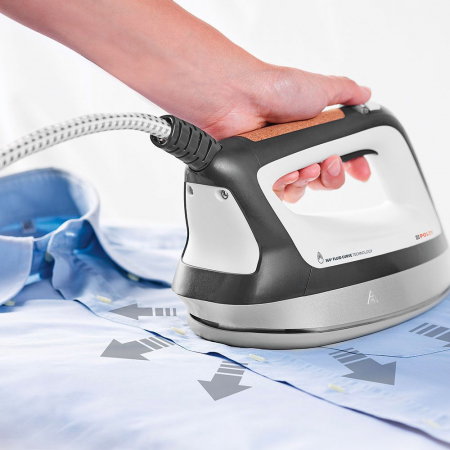 Stație de Călcat Polti Vaporella Instant VI50.54, 2200 W, 2 l, Presiune Pompă 8 BAR, Jet Abur 600 gr/min, Funcție ECO, Gri/Albastru [4]