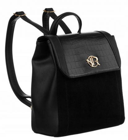 Rucsacuri Dama - Rucsac clasic de dama din piele ecologica - Rovicky PTR-R-PLEC-ALE-1-3561 BL