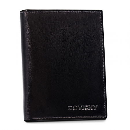 Produse noi - Portofel barbati din piele naturala Rovicky R-RM-10-GCL-1810 BL