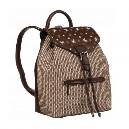 Rucsacuri Dama - Rucsac elegant de dama din piele ecologica - David Jones PTR-6875-3 BRO