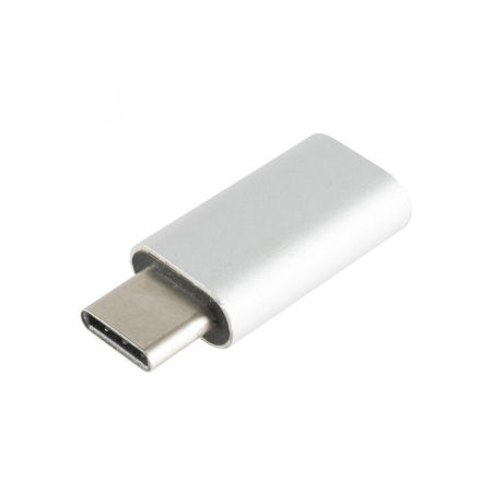 Electrocasnice - Convertor metalic, tata USB-C - mama microUSB-B