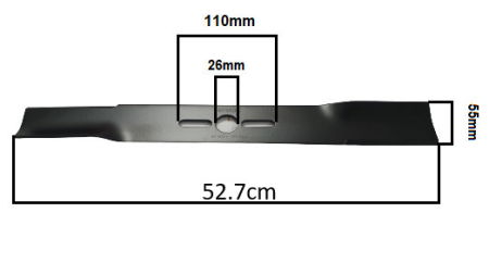  Cutite si accesorii masini tuns gazon  - Cutit masina de tuns gazon universal 52.7cm