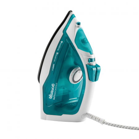 Electrocasnice - Fier de calcat cu aburi Gorenje 1800 W,  talpă UltraSteel, autocuratare, turcoaz-alb