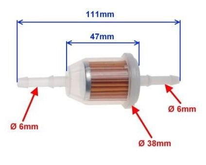 Etrieri frana - Filtru benzina scuter (model 6)