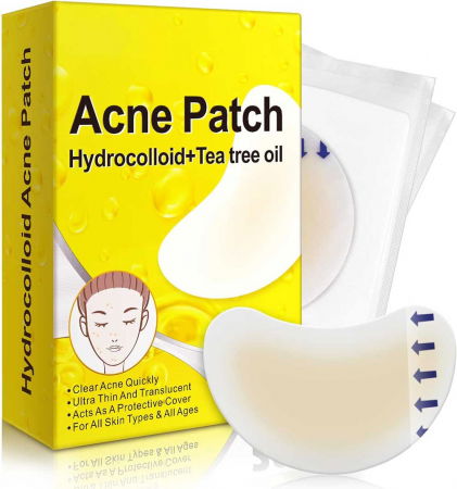 Plasturi Hidrocoloidali Anti-Acnee, Set 20 Bucăți, Transparenți, Ultra-subțiri, Formulă Premium