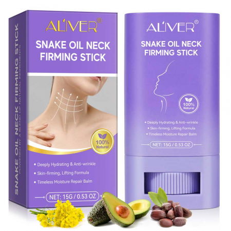 Balsam Stick cu Ulei de Șarpe pentru Gât, Efect de Lifting și Fermitate, 15 g