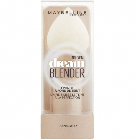 Burete Maybelline New York Dream Blender pentru aplicarea fondului de ten, lavabil, fara latex
