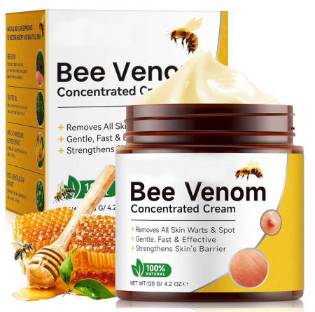 Crema Concentrata cu Venin de Albine pentru Negi si Pete, 100% Naturala, 120 g