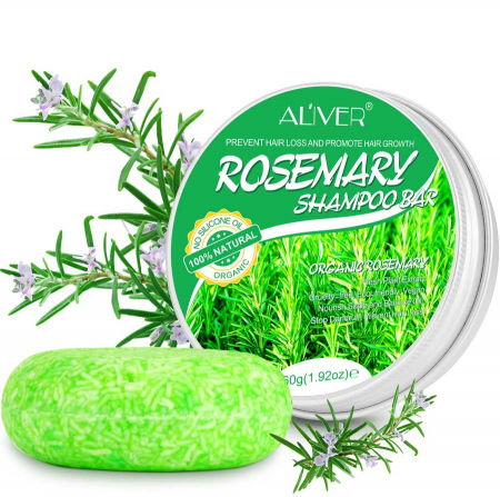 Sampon Impotriva Caderii Parului, Anti Matreata, Stimulare si Fortifiere cu Rozmarin Organic, 100% Natural, Aliver 60 g
