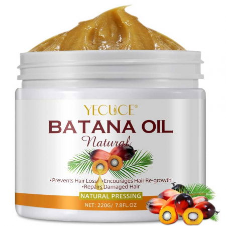 Ulei Premium de Batana, Presat la Rece, 100% Pur & Natural, Stopeaza Caderea Parului, Efect Puternic Regenerator, 220 g