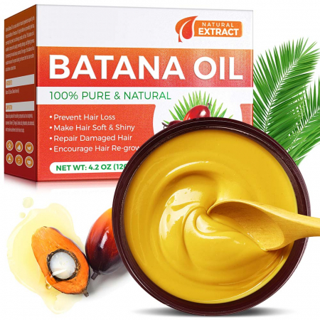 Ulei de Batana contra Caderii Parului, 100% Pur & Natural, stimuleaza Regenerarea Firelor de Par, NOVA KISS® 120 g